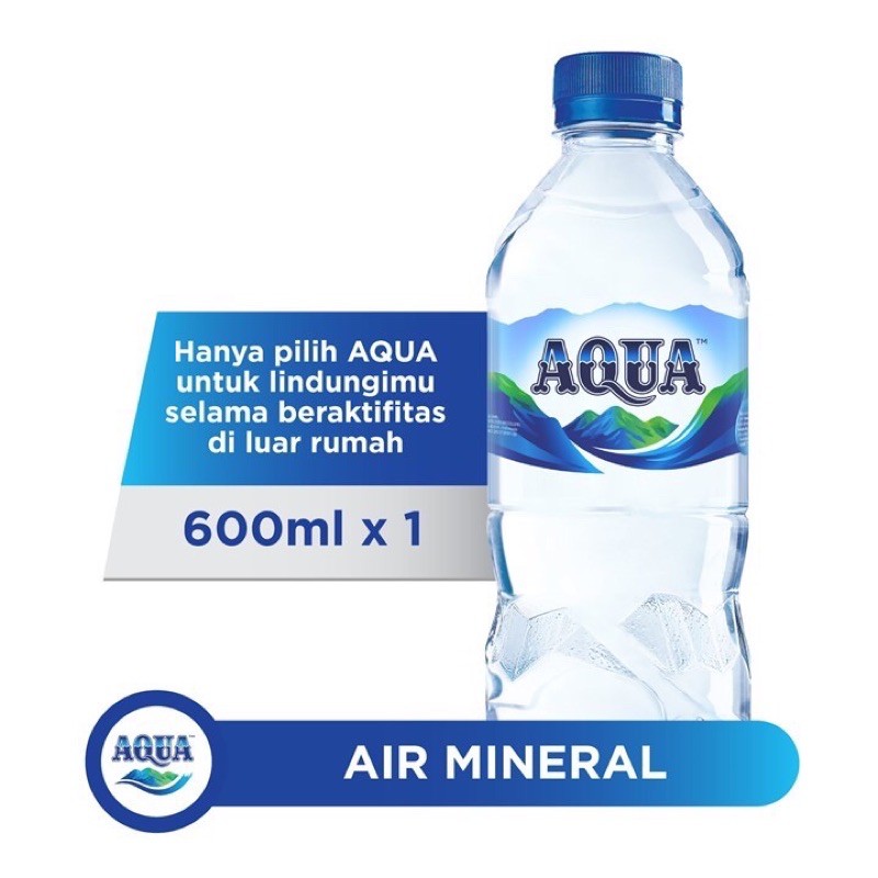 

AQUA BOTOL AIR MINERAL 600ml GOSEND | GRAB | GOJEK