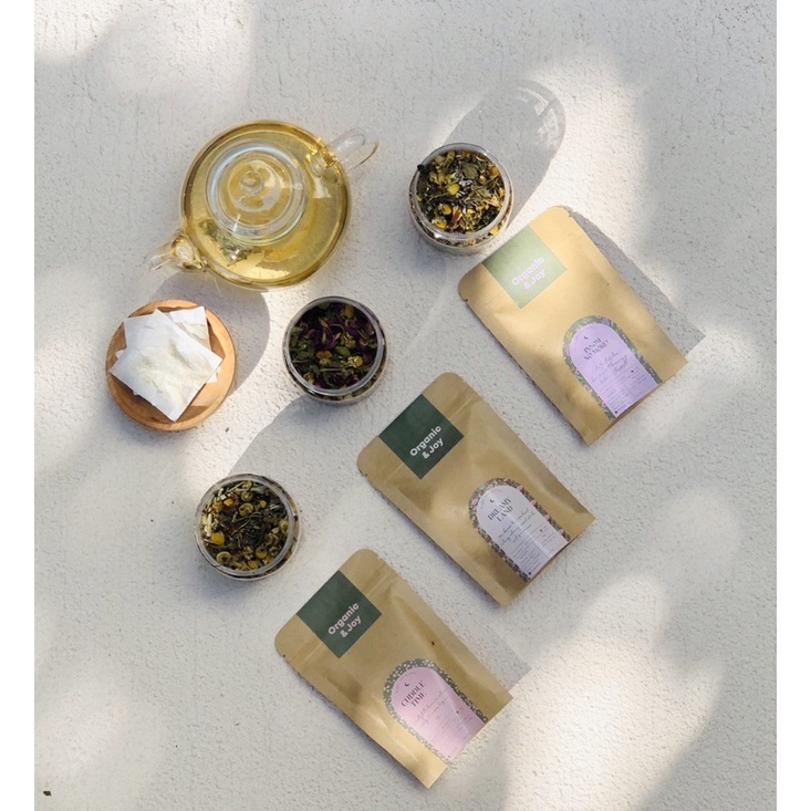 Organic&amp;Joy• Night Tea Series/ Teh celup malam/ Teh chamomile (anti depresi,anti insomnia,tingkatkan gairah)