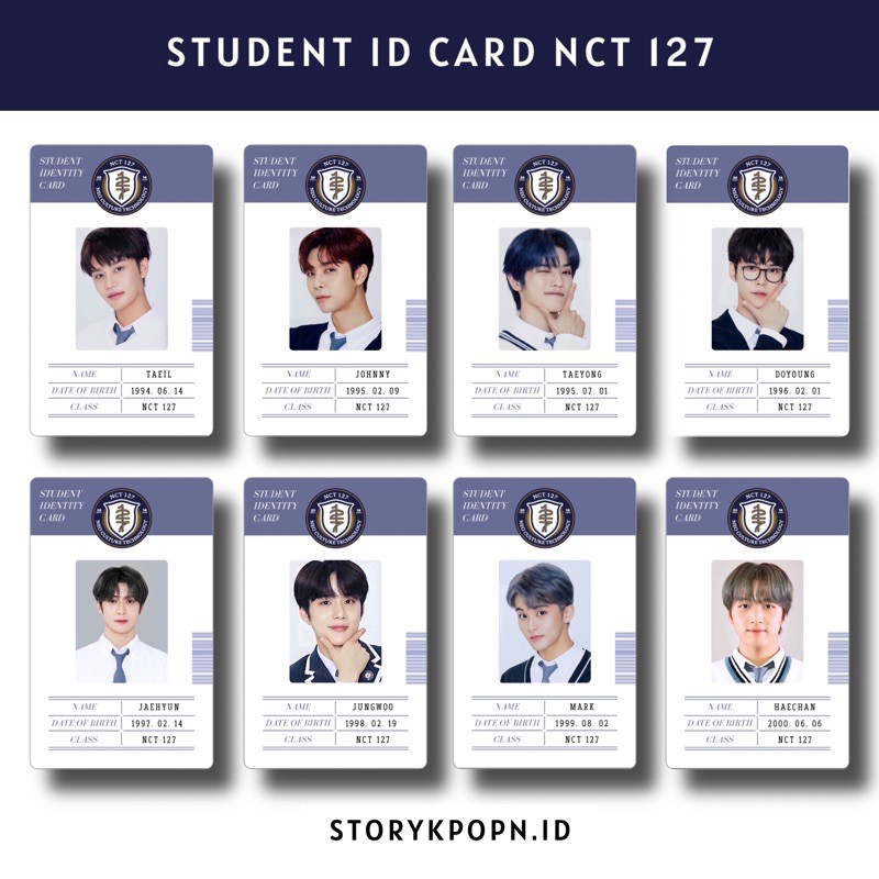 

STUDENT ID CARD NCT 127