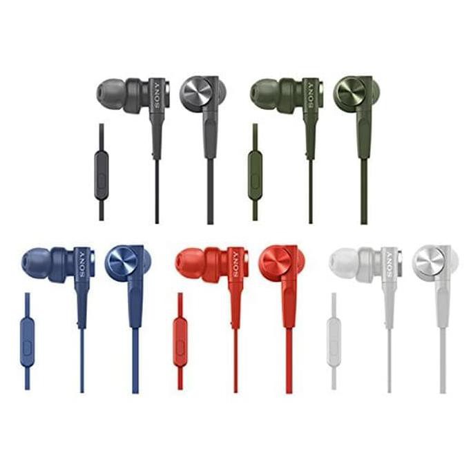 SONY IN-EAR EXTRA BASS HEADPHONE MDR-XB55AP / XB 55AP - MERAH