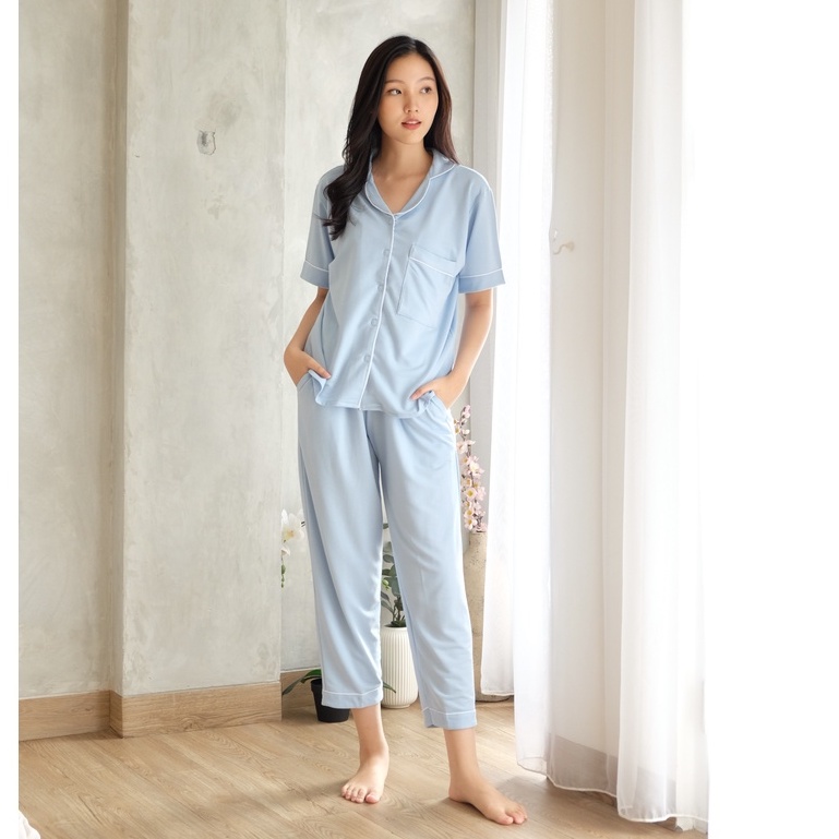 Karen Pajamas - Baju Tidur Pakaian Wanita ( Available Atasan Panjang-Celana Panjang-Atasan Pendek-Celana Pendek )