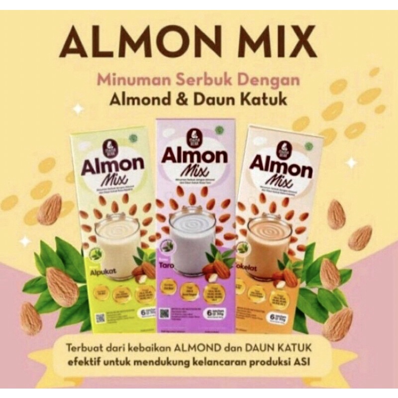 Mama bear Almon mix Mamabear Susu almond daun katuk