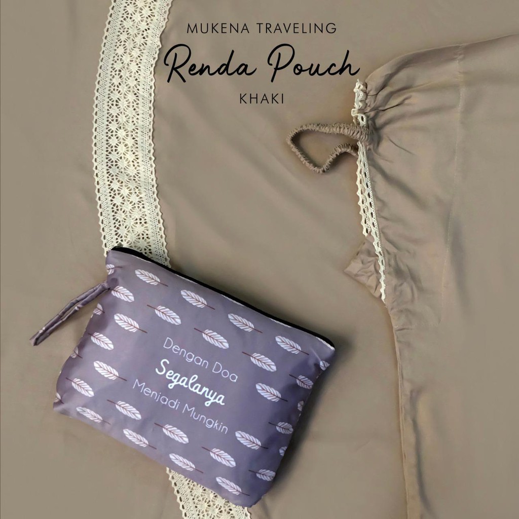 PUSAT MUKENA TASIK - MUKENA TRAVELING DEWASA RENDA POUCH