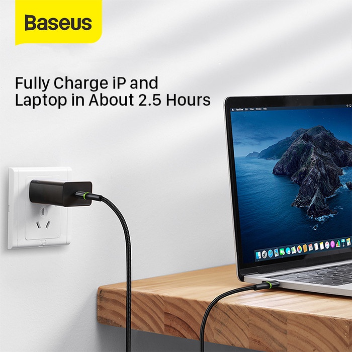 Kabel Data LED Baseus Halo Fast Charging Type-C MICRO IPHONE1M