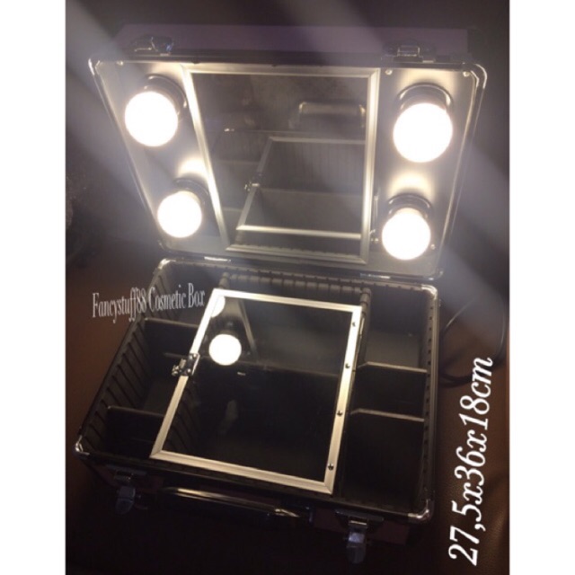 Beauty Case Box Kosmetik LED lampu / Koper make up / Kotak mua dengan lampu led Gladking