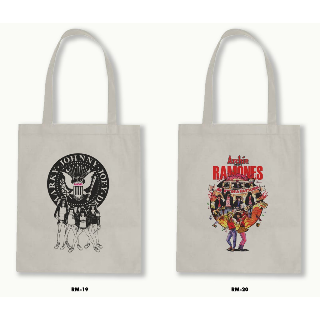 TOTE BAG BLACU - RAMONES .01