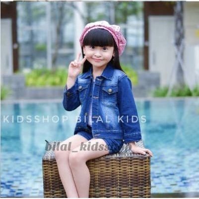 JAKET JEANS LED (NYALA) JAKET JEANS ANAK