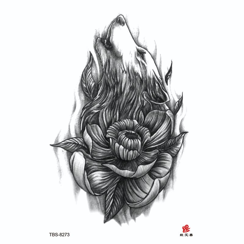 Tatto temporer TBS Baru Ukiyo-e Geisha Fashion Khusus Buatan Tato Lengan Setengah Air MODEL TBS-8273