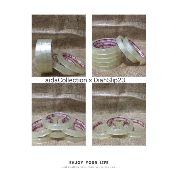 

ISOLASI BENING 1/2 INCH X 72 YARD SAZANAMI SELOTIP SOLASI LAKBAN TAPE