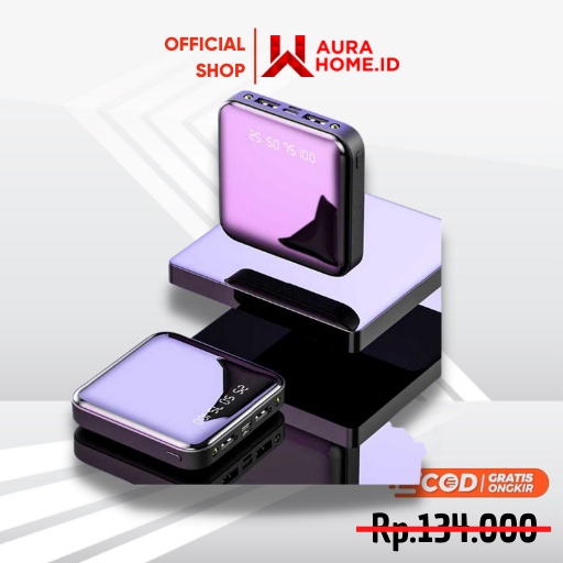 Mini Power Bank 2 Port USB 1A 12000mAh / Powerbank Powerbeng Powebenk Pengisi Daya Hp Android Gaming