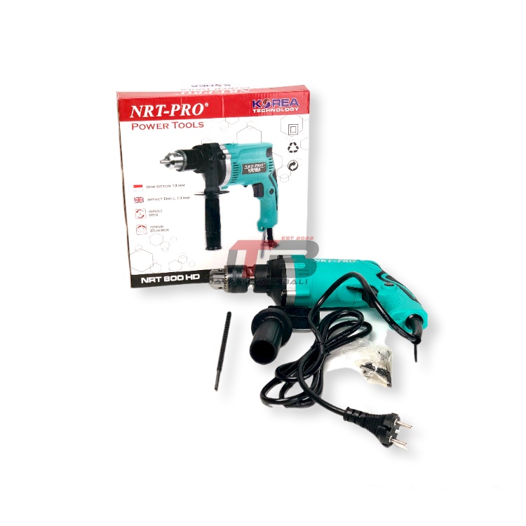 Bor Listrik 13mm Impact Drill NRT PRO 800 HD Bor Betom