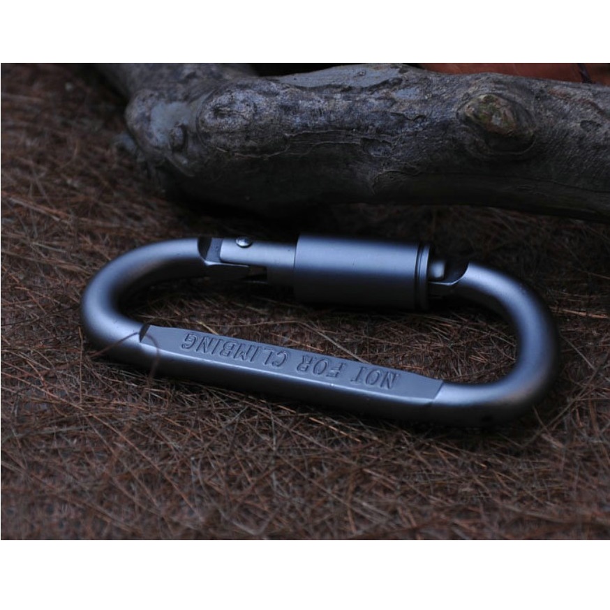 Quickdraw Carabiner Gantungan Tas Aluminium - Silver