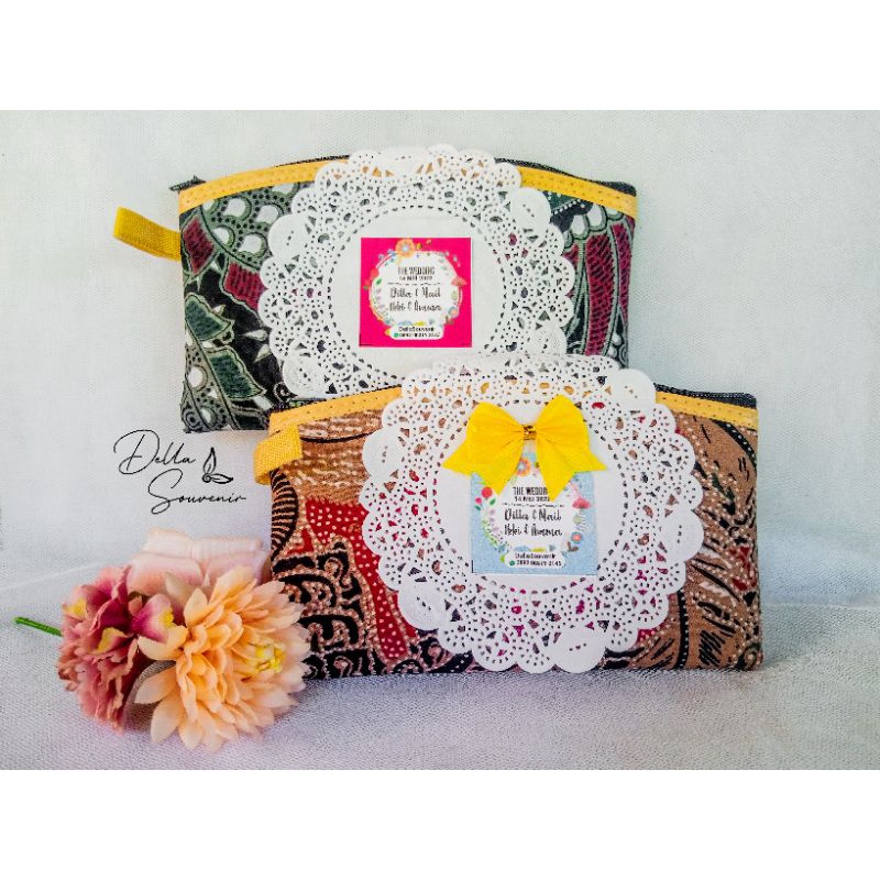 Souvenir Dompet Batik/ Souvenir murah/Souvenir pernikahan/dompet batik murah/Dompet Pouch unik/Souve