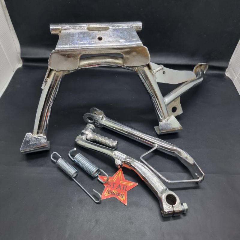 standar tengah chrome + standar samping chrome + engkolan chrome Vario 150 old Vario 150 new Vario 1