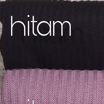 Cardigan rajut kancing mutiara RENAIRA 01-hitam