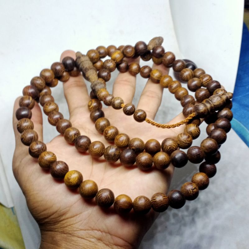 tasbih kayu bertuah galih kelor jawa 10 mm