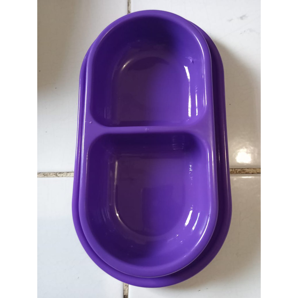 tempat makan double untuk kucing bentuk bulat