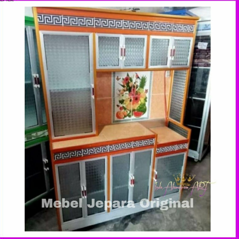 Kitchen set minimalis Rak Dapur Bahan Alumunium