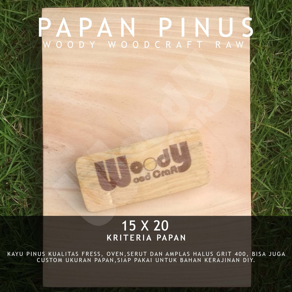 

papan pinus fresh 15x20cm untuk kerajinan DIY