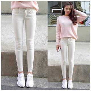 Putih Jeans  Strech Wanita Putih White Skinny Celana  Jeans  