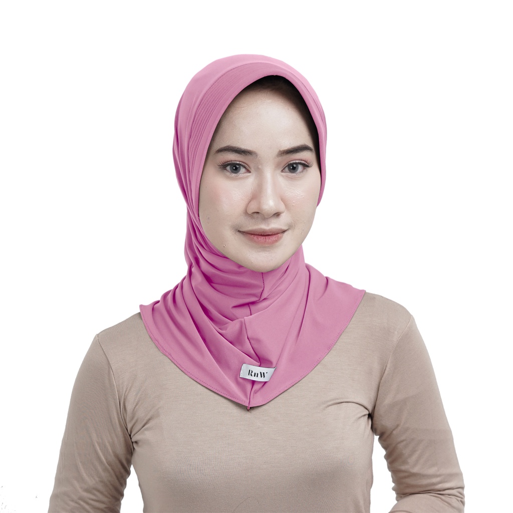 RnW Hijab Sporty - Bergo Sport - Hijab Olahraga-Dusty Pink