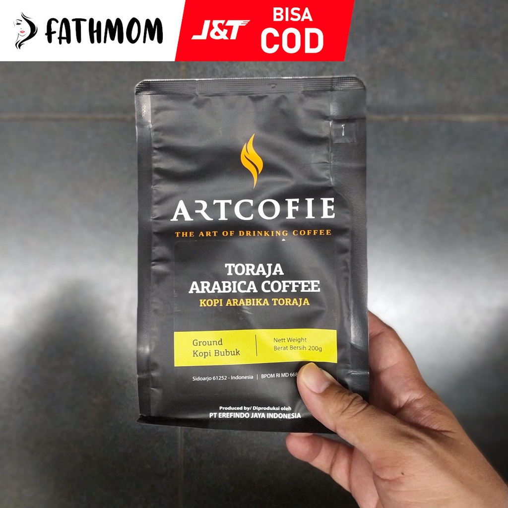 

ARTCOFIE Kopi Bubuk Arabica Toraja Pouch 200gr