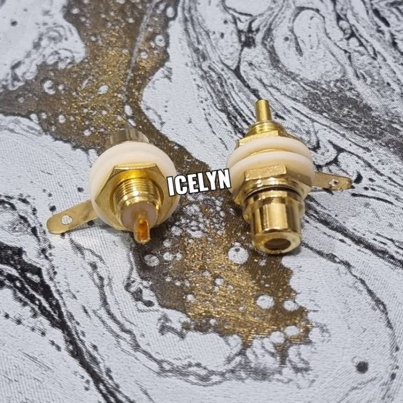 Socket Rca Body Gold Soket