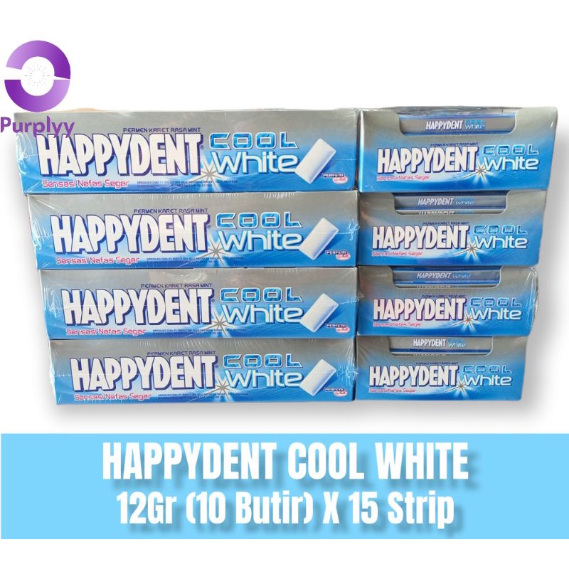 

PERMEN HAPPYDENT WHITE COOL BOX 12GRX15 BLISTER