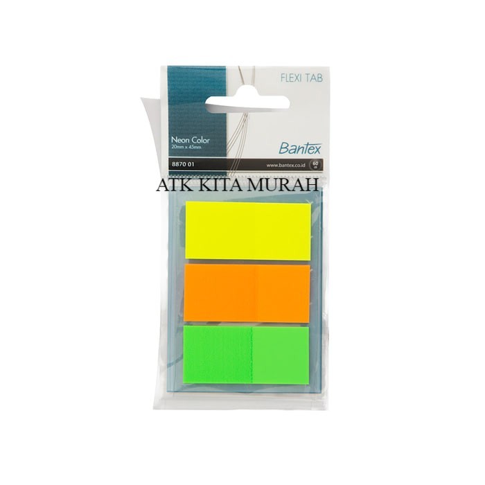 

Flexy Tab Bantex 3 Neon Colours - 8870 01