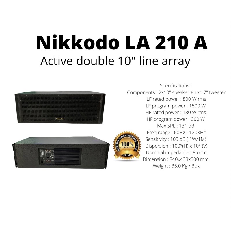 Line array 10 inch nikkodo active speaker . Aktif line array speaker nikkodo