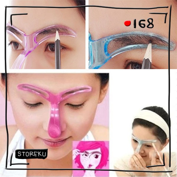 ST-7 GAGANG CETAKAN ALIS MATA  / CETAKAN ALIS PRAKTIS EYEBROWN / PENGUKIR ALIS MATA