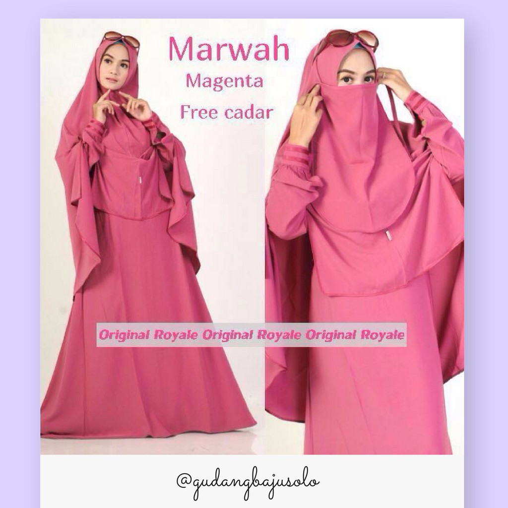Marwah Gamis Syari Set Free Cadar