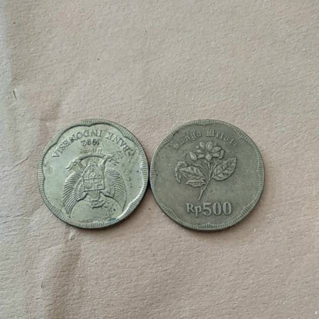 uang koin 500 an tahun 1992