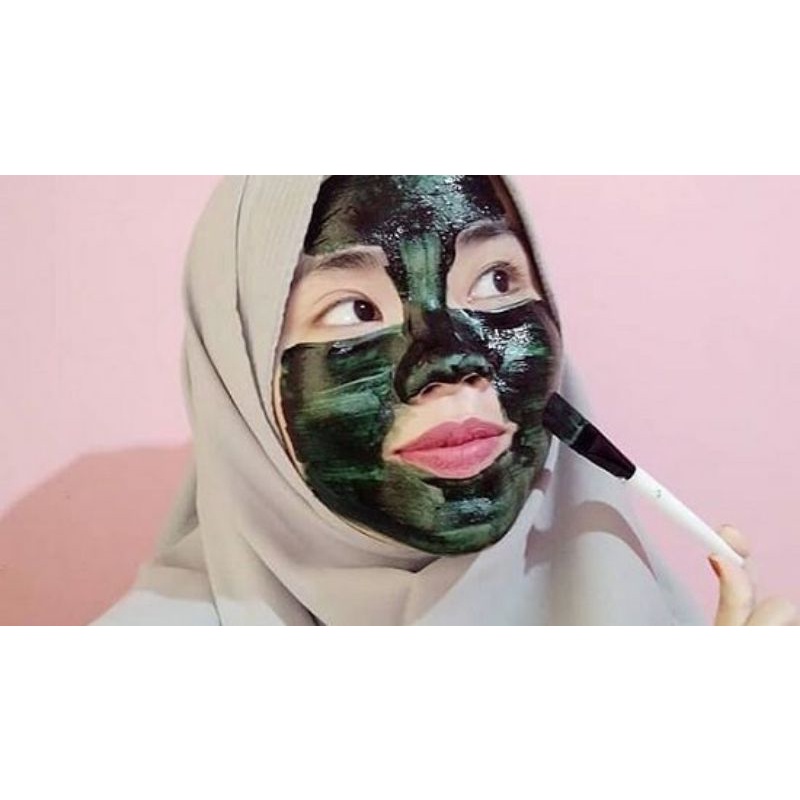 Masker Wajah Spirulina Masker Organik Kosmetik Skincare Wajah
