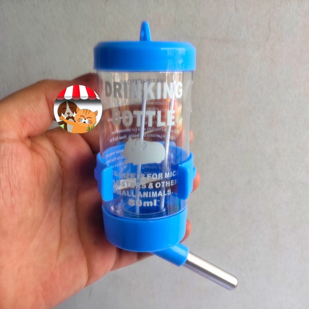 Tempat Botol Minum Hewan 80ml Hamster Kucing Kelinci Pet Drinking