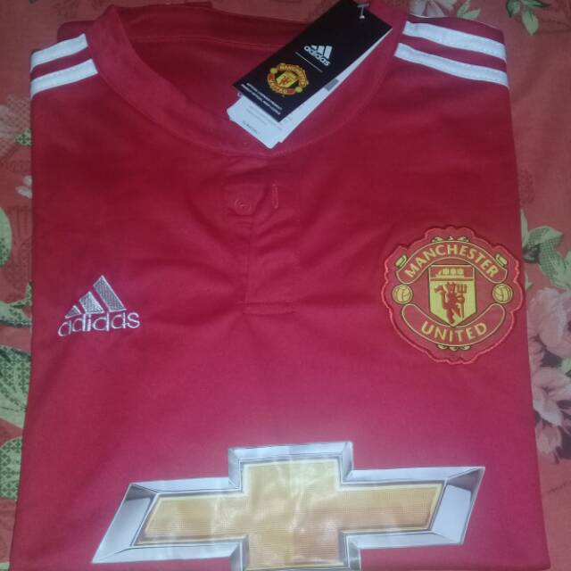 Jersey MU home 17/18 grade ori full patch UCL