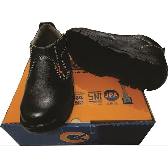 Sepatu Safety Shoes KENT NATUNA/Sepatu Kerja Pria Kulit Asli Lokal Original