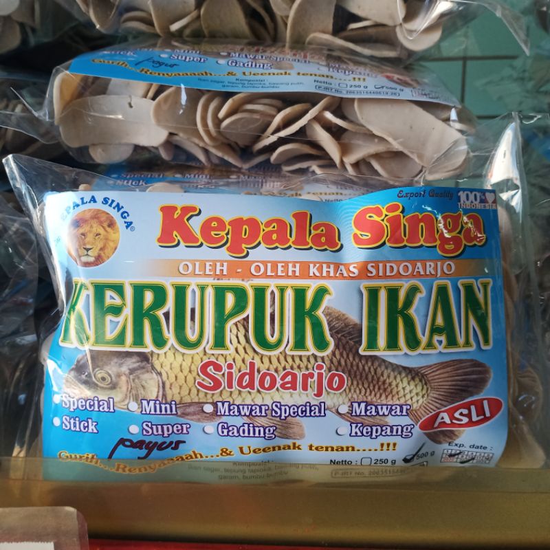 

KERUPUK IKAN PAYUS KHAS SIDOARJO by KEPALA SINGA 500gr