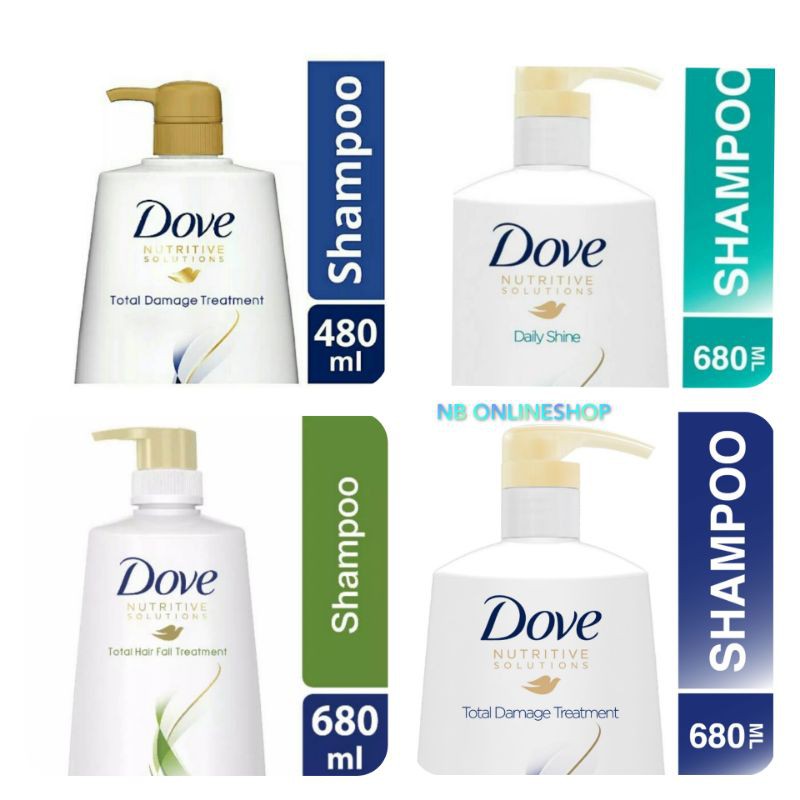 DOVE Shampoo Total Damage Treatment 680 ml.