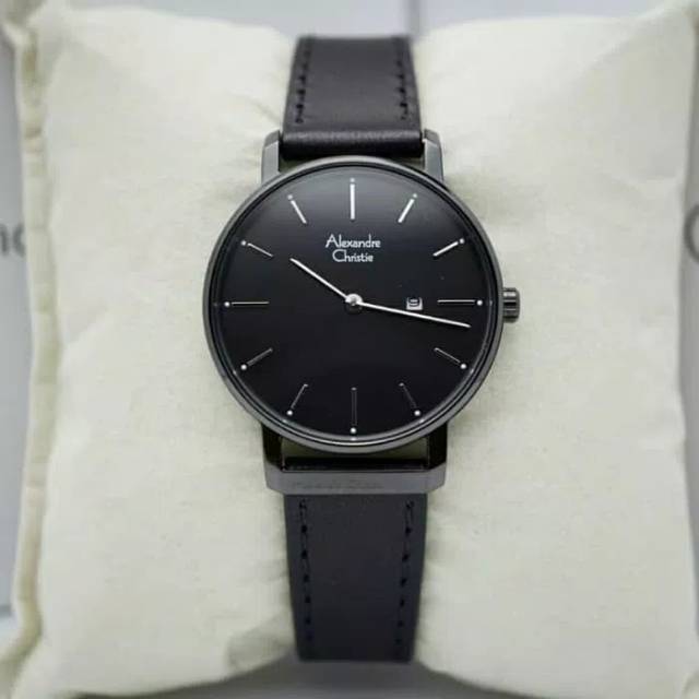 JAM TANGAN CEWEK / WANITA ALEXANDRE CHRISTIE AC 8572 FULL BLACK