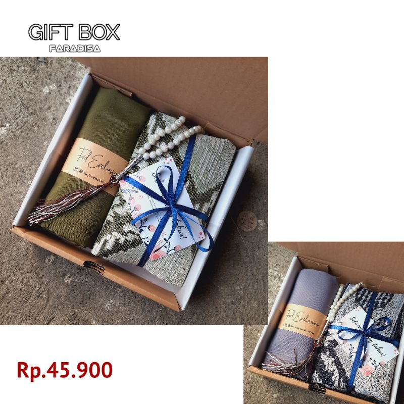 hampers hijab sajadah gift box wedding ulang tahun graduation