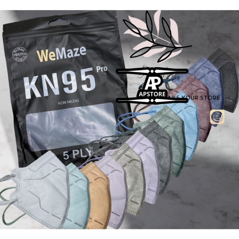 MASKER KN95 MOUSON PRO/ WEMASK PRO /ALL COLOUR 5ply High Quality