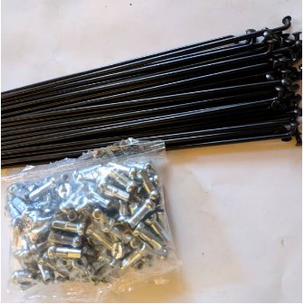 TERLARIS~Spoke Jari-Jari Ruji Hitam Stainless Sepeda 20"