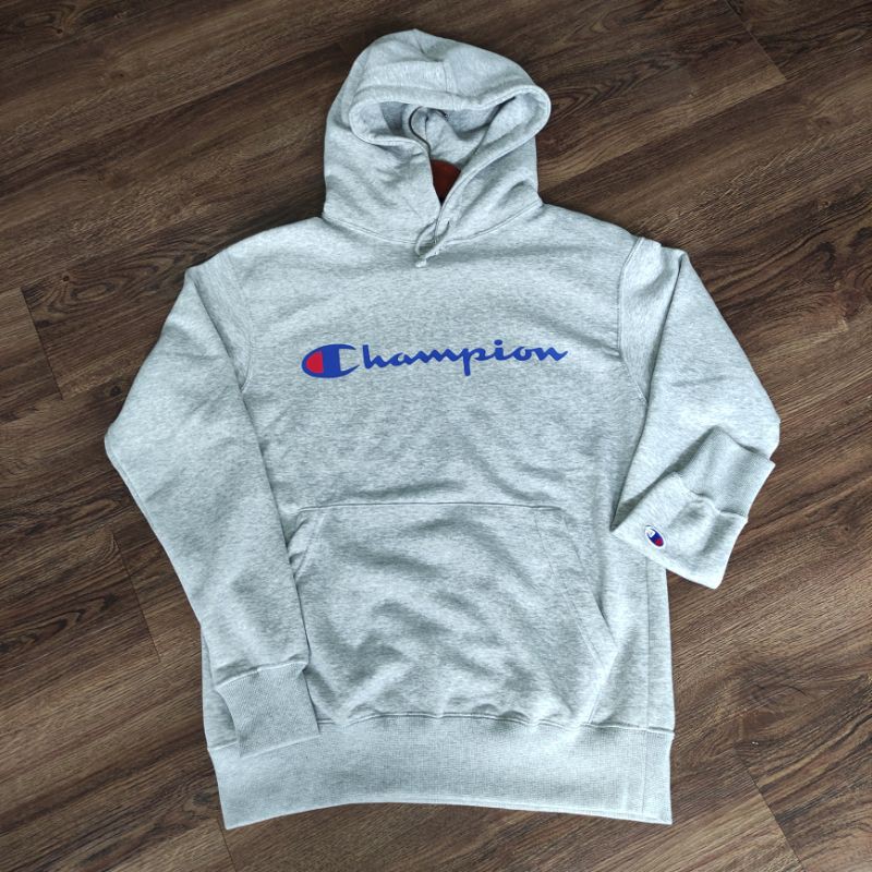 Champion Script Hoodie Grey Original