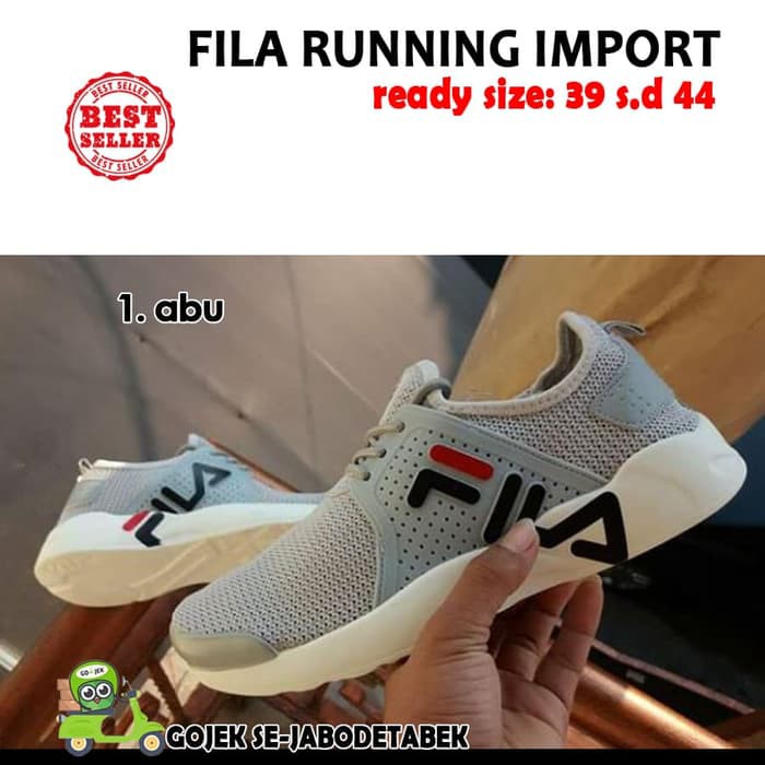 Jual sepatu fila running import  fila running  sepatu sport pria Berkualitas