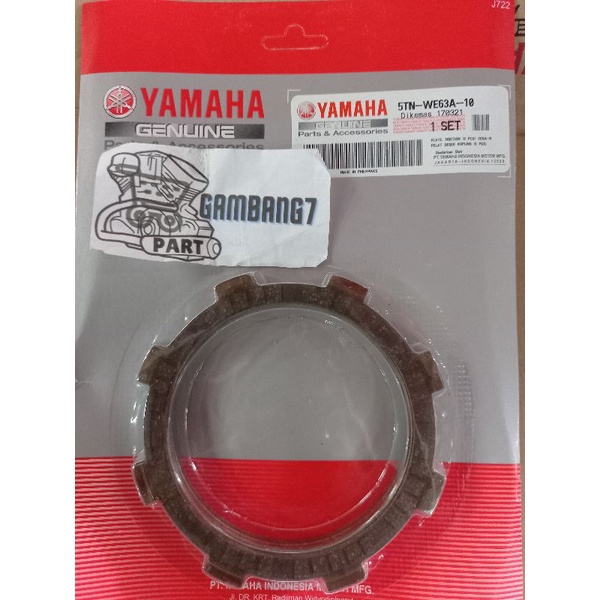 KAMPAS KOPLING SET JUPITER Z , VEGA-R , F1ZR FORCE ORIGINAL YGP 100%