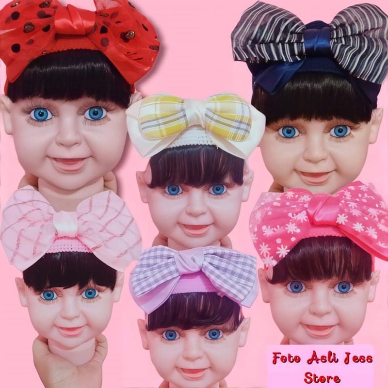 [Poni Pita] Bandana Bando wig / Bandana Rambut Bayi Palsu / Bandana Rambut Poni