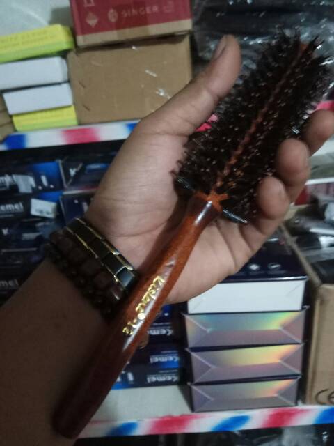 Sisir blow blower bulat untuk styling salon barber barbershop pangkas gunting cukur potong rambut