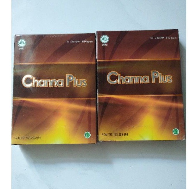 channa plus sachet harga perbox