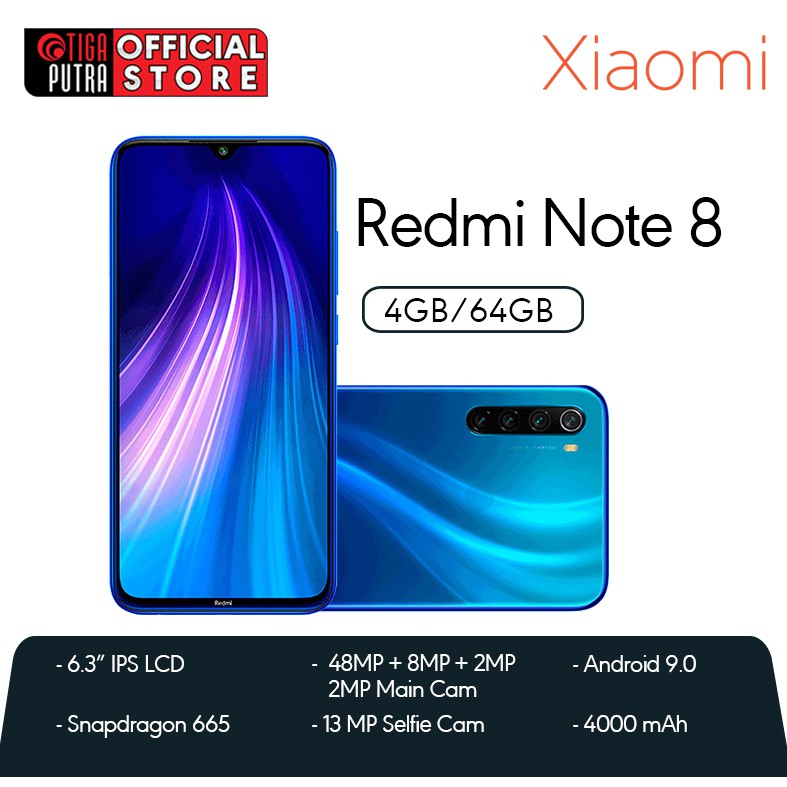 XIAOMI REDMI NOTE 8 GARANSI RESMI TAM INDONES   IA | Shopee